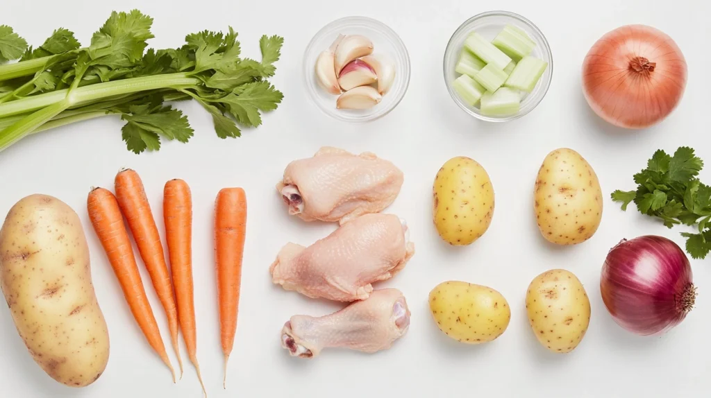 Easy Caldo de Pollo recipe ingredients