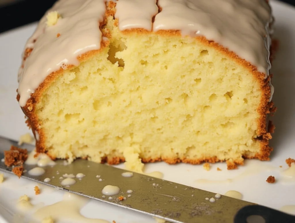 White Chocolate Pound Cake with Pudding Glaze