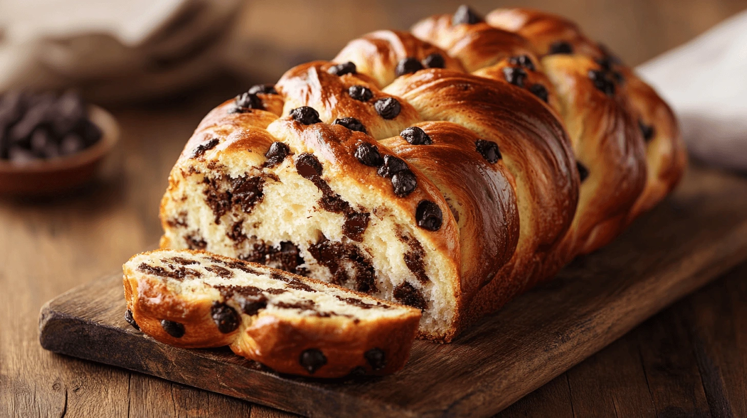 a ready braided chocolate chip brioche recipe