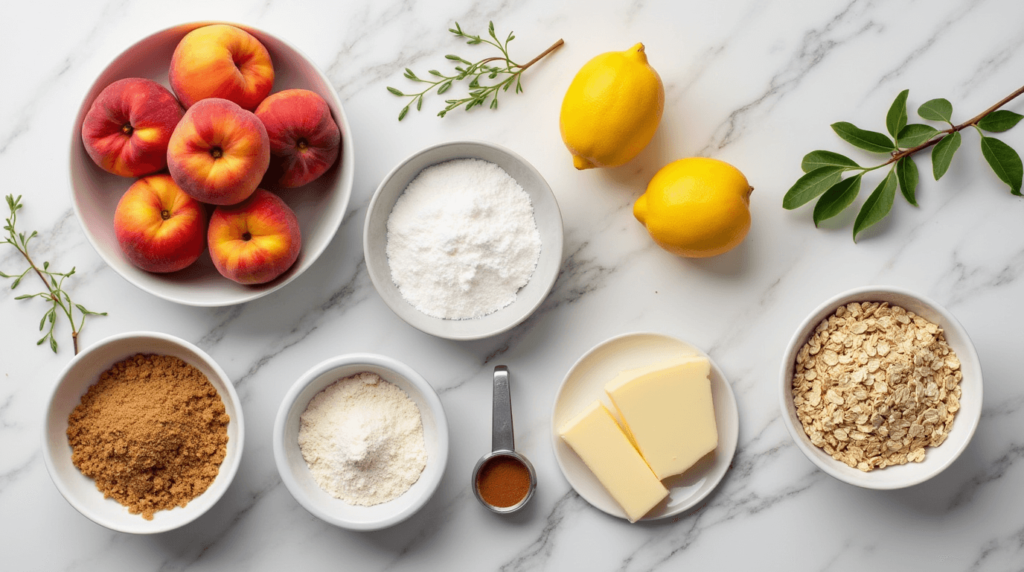 peach crumble recipe ingredients