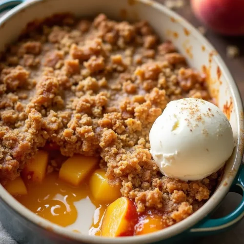 recipe of peach crumble