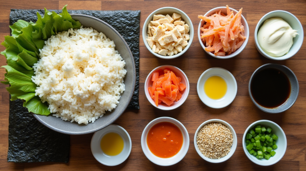 sushi bake recipe ingredients