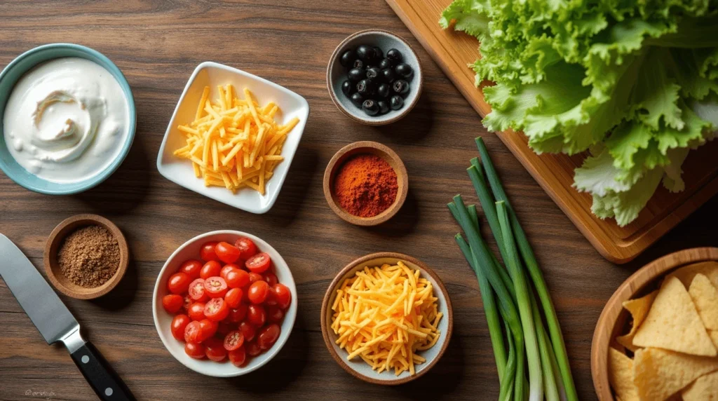 taco dip recipe ingredients