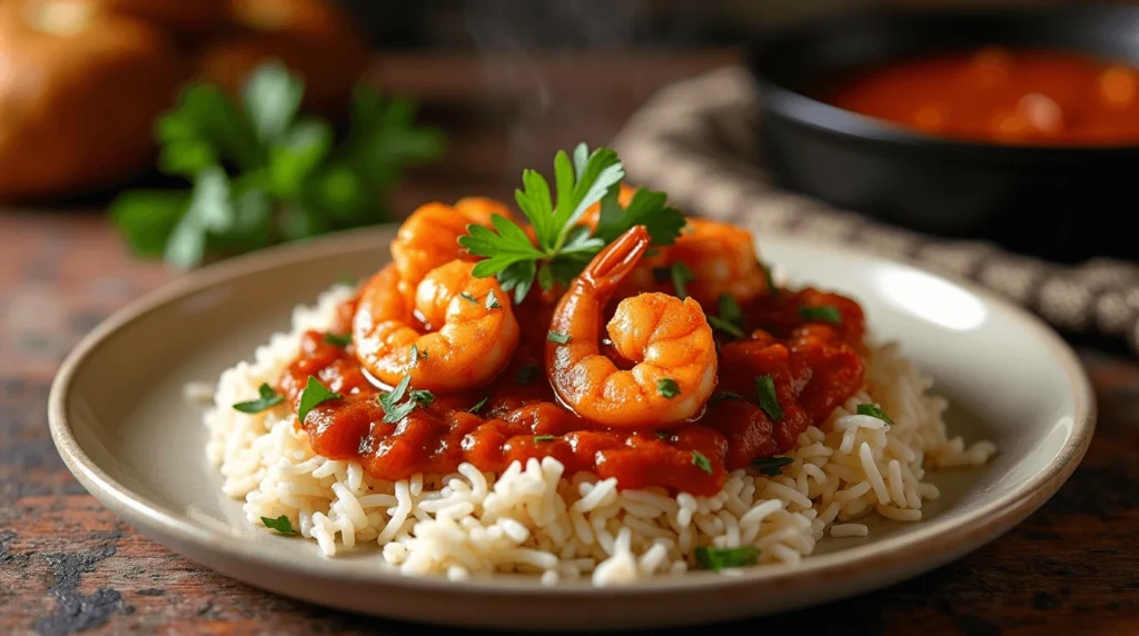 shrimp creole dish